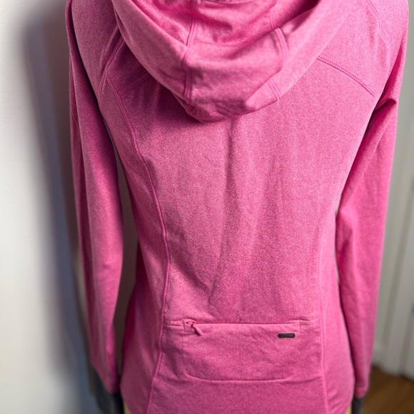 Reebok women’s pink hooded pullover half zip small - Picture 4 of 7